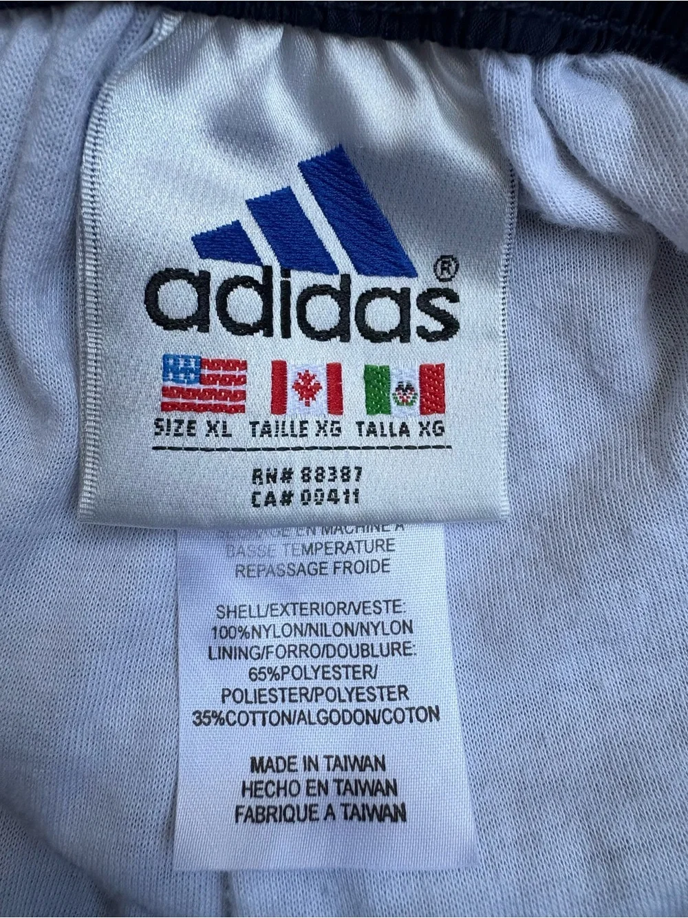 Vintage Adidas 90s Y2K XL Snap Side Track Pants